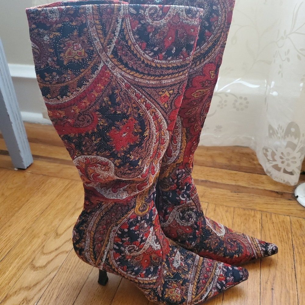 Diba Paisley Heel Boots